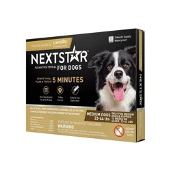 Nextstar Flea & Tick Topical Prevention for Dogs 23-44 lbs, 3 Month Supply