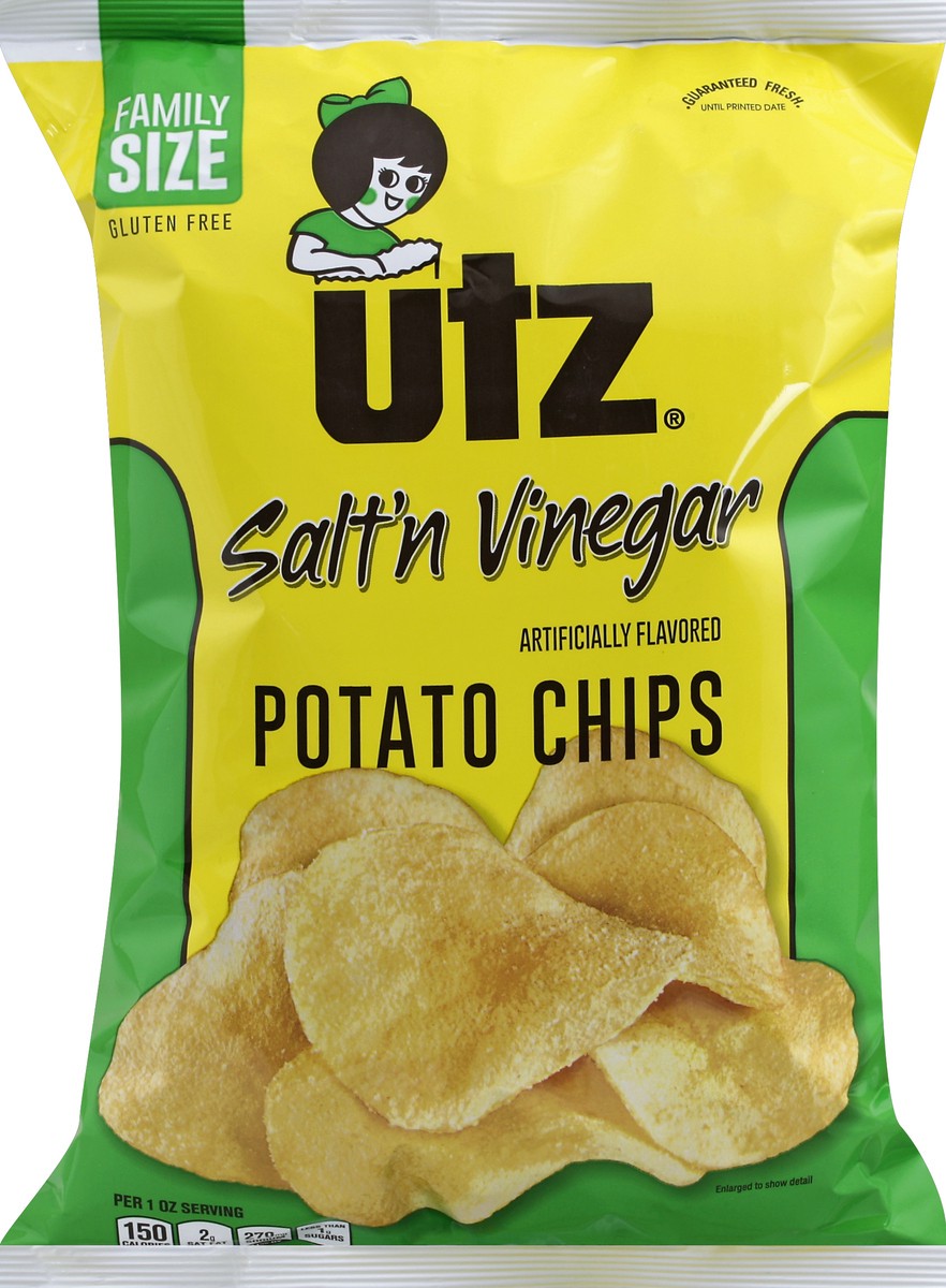 slide 5 of 5, Utz Salt & Vinegar Potato Chips, 9.5 oz