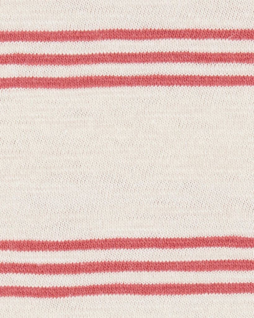 slide 3 of 4, Carter's Baby 2-Piece Striped Tee & Denim Shortall Set Navy/Ivory 12M, 1 ct