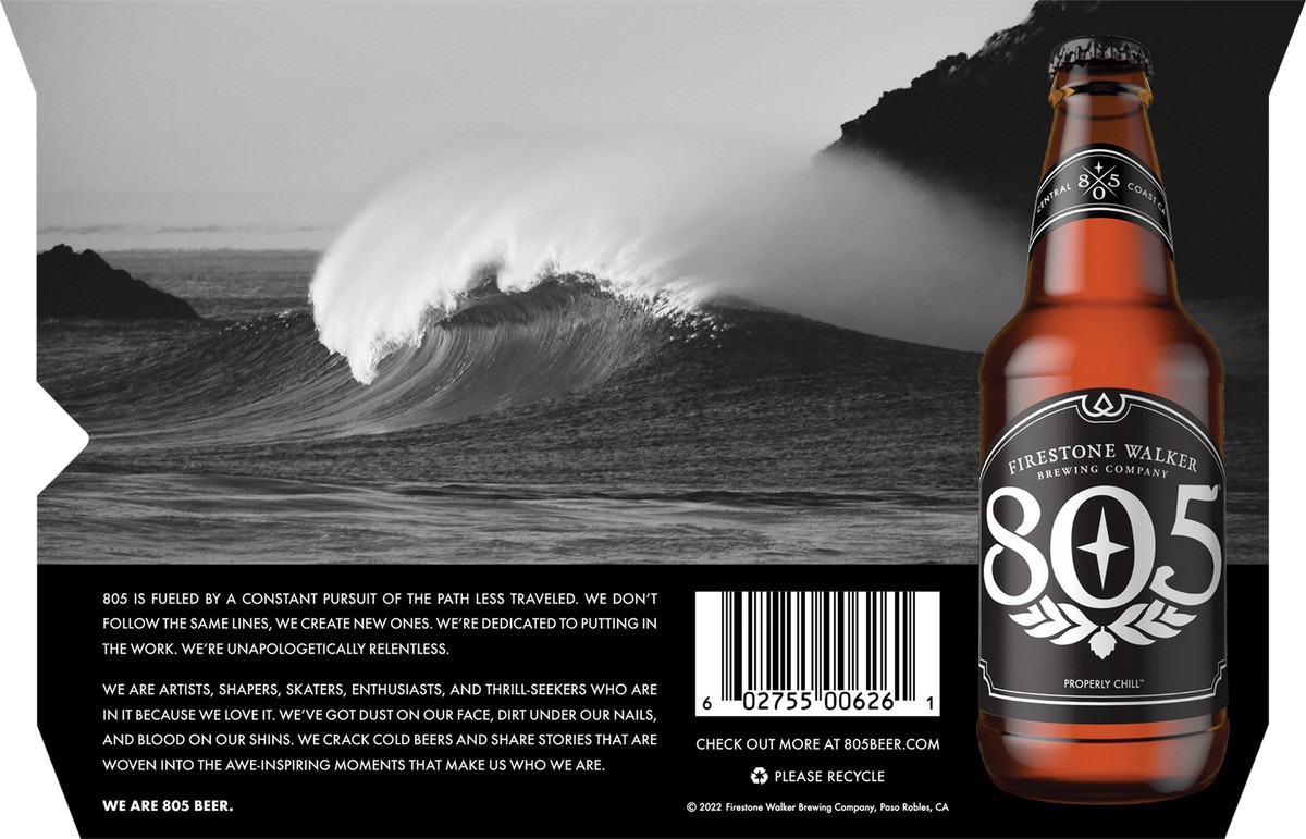 slide 2 of 9, Firestone Walker 805 Blonde Ale, 6 ct; 12 oz