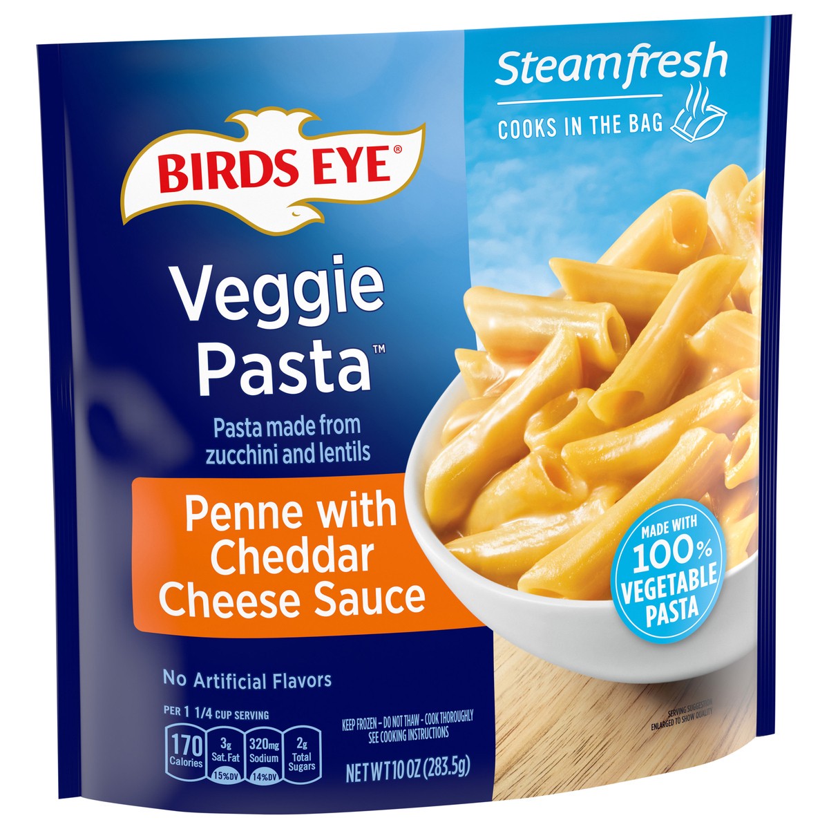 slide 4 of 8, Birds Eye Penne with Cheddar Cheese Sauce Veggie Pasta 10 oz, 10 oz