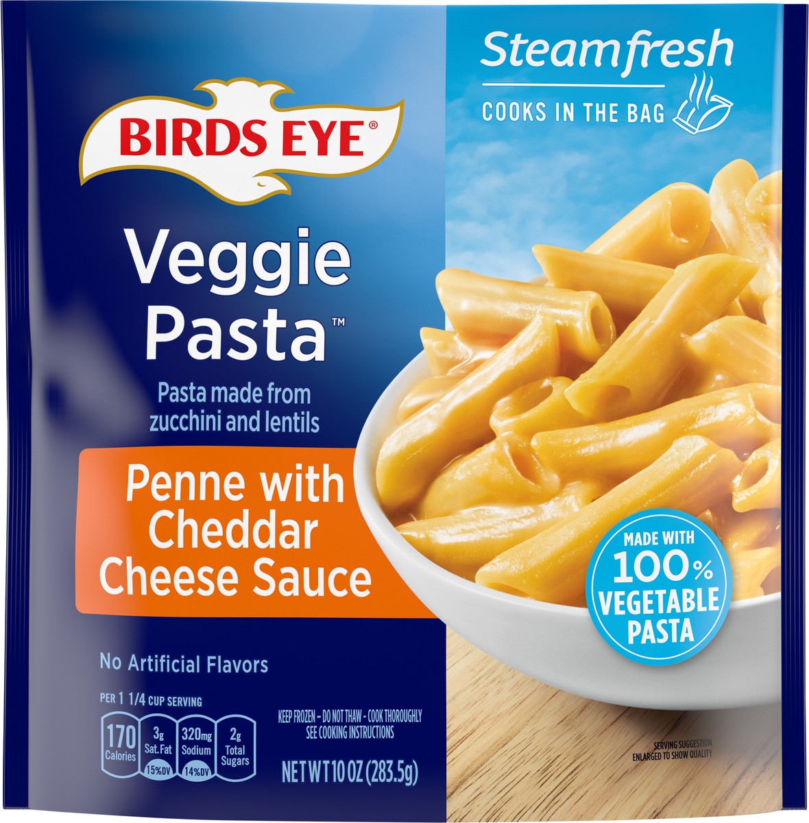slide 7 of 8, Birds Eye Penne with Cheddar Cheese Sauce Veggie Pasta 10 oz, 10 oz