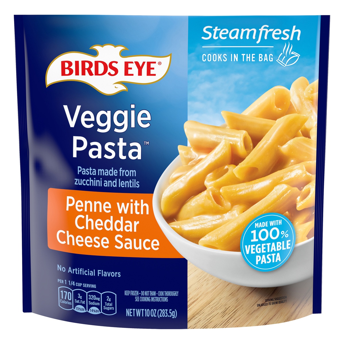 slide 1 of 9, Birds Eye Zucchini Lentil Pasta With Cheddar Sauce, 10 oz