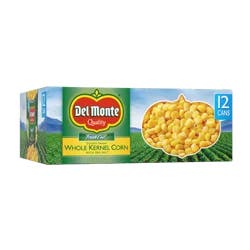 Del Monte Fresh Cut Golden Sweet Whole Kernel Corn, 1/12-15.25 Oz. Cans