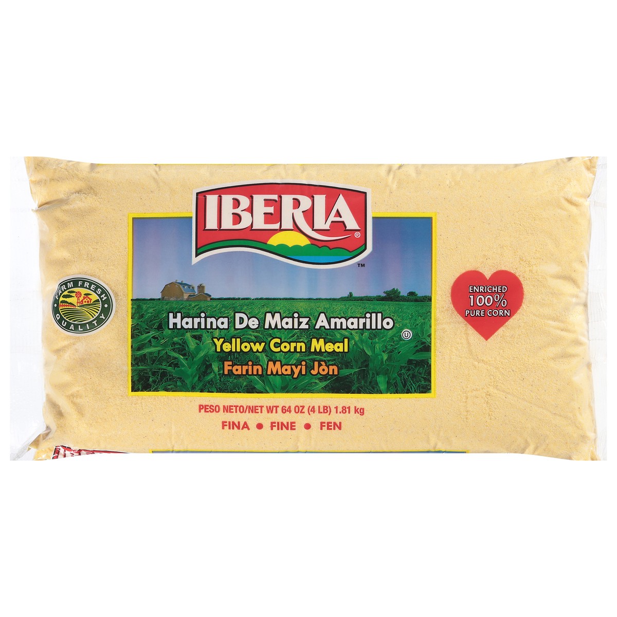 slide 1 of 8, Iberia Fine Yellow Corn Meal 64 oz, 64 oz