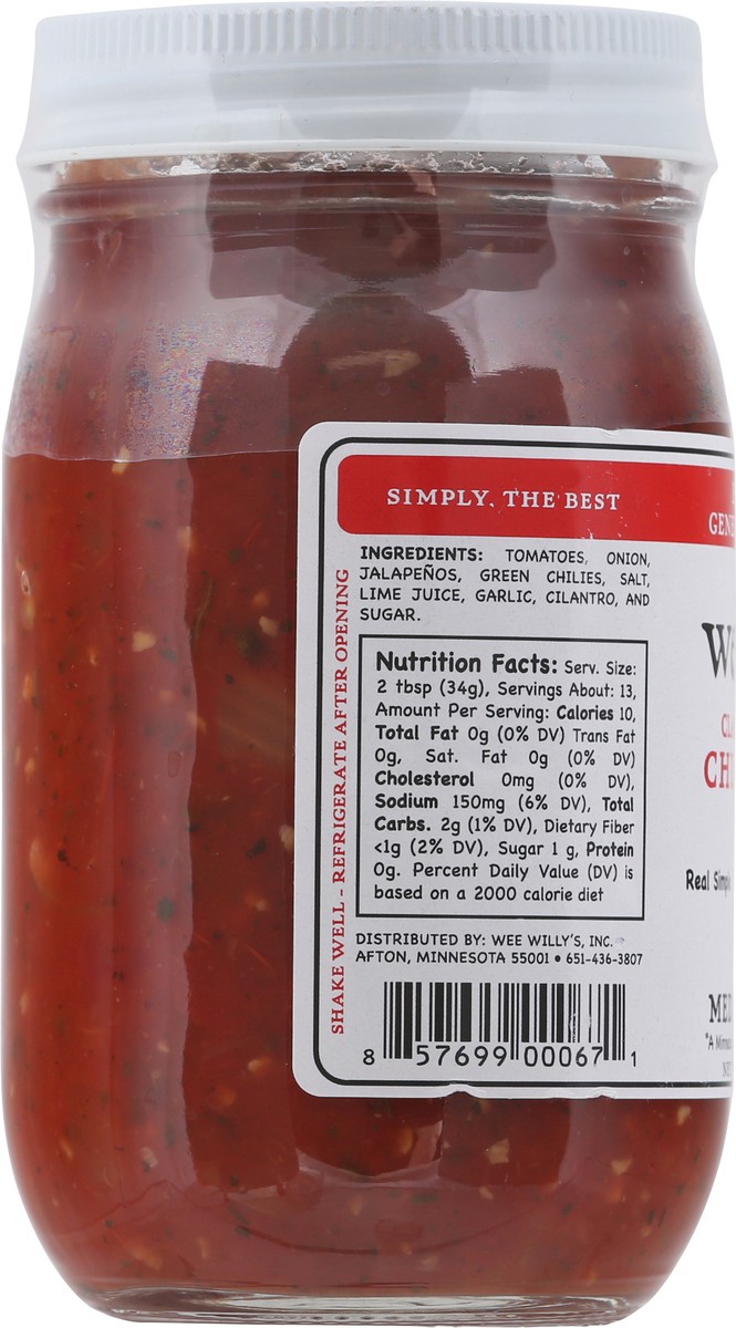 slide 10 of 12, Wee Willy's Medium Chunky Salsa,