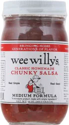 Wee Willy's Medium Chunky Salsa 16 oz