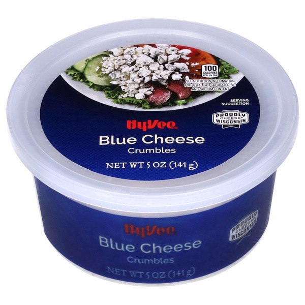 slide 1 of 1, Hy-vee Blue Cheese Crumbles, 5 oz