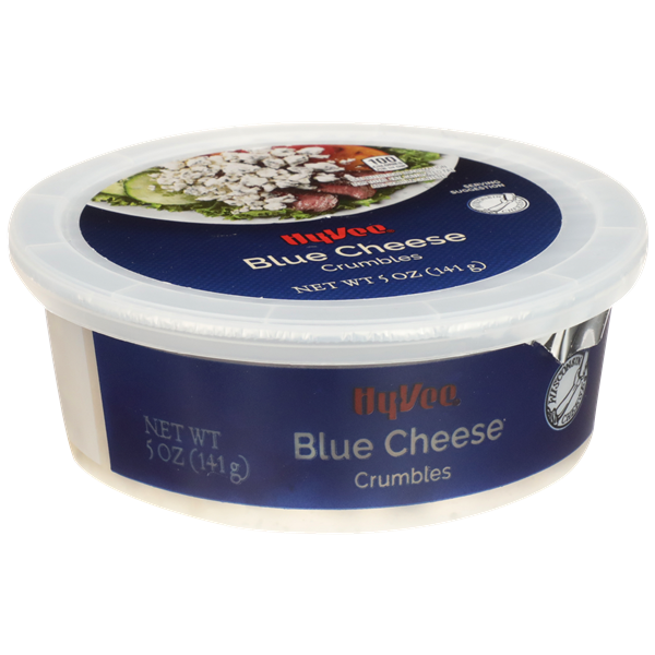 slide 1 of 1, Hy-vee Blue Cheese Crumbles, 5 oz