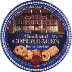 Wonderful Copenhagen Butter Cookies In Tin