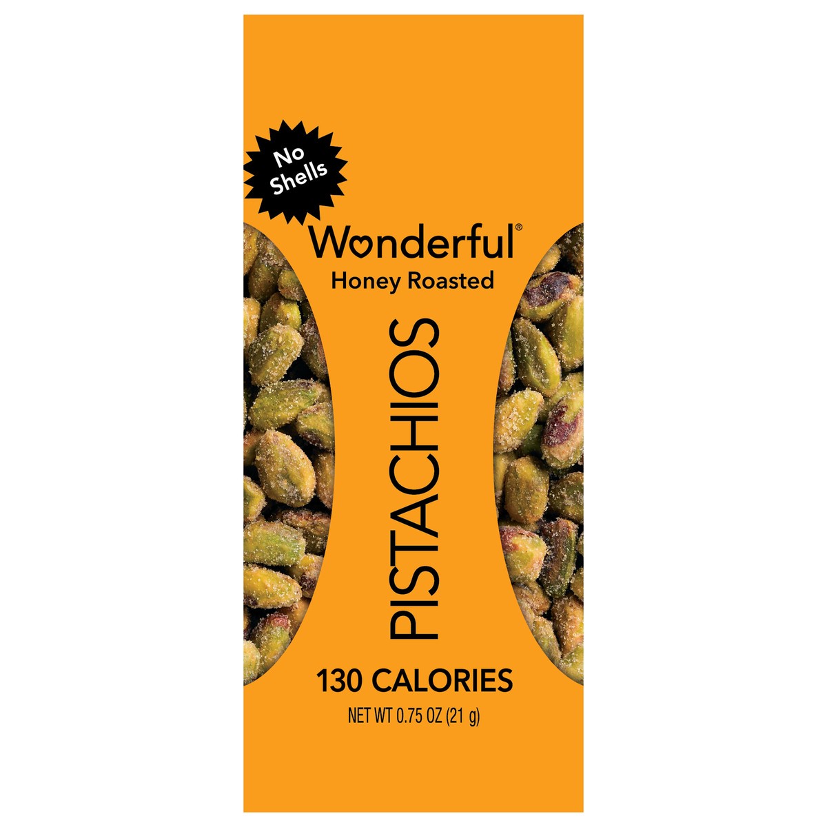 slide 1 of 3, Wonderful Pistachios, No Shells Honey Roasted Nuts, 0.75 oz Bag, 0.75 oz