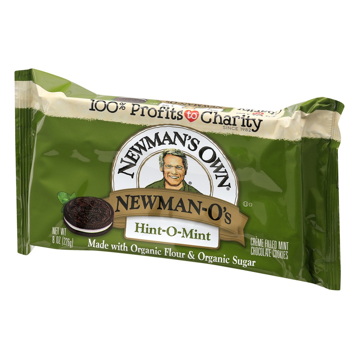 slide 8 of 13, Newman's Own Own Organics Newman-O's Creme Filled Mint Chocolate Cookies, 8 oz