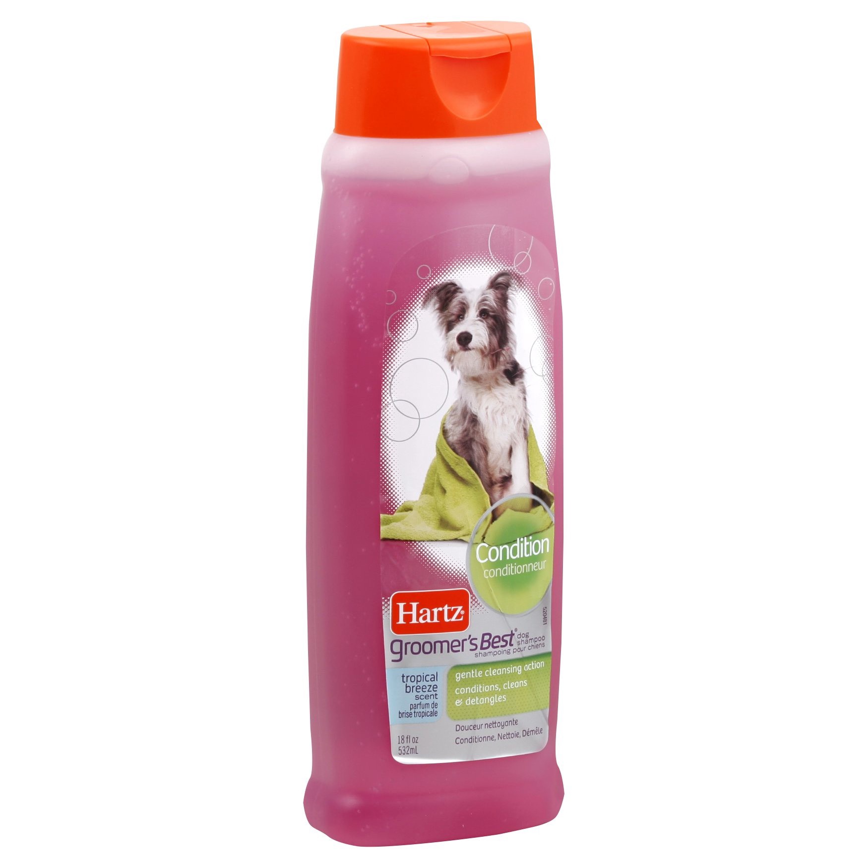 slide 1 of 2, Hartz Groomer's Best Conditioning Tropical Breeze Scent Dog Shampoo 18 fl oz, 18 fl oz