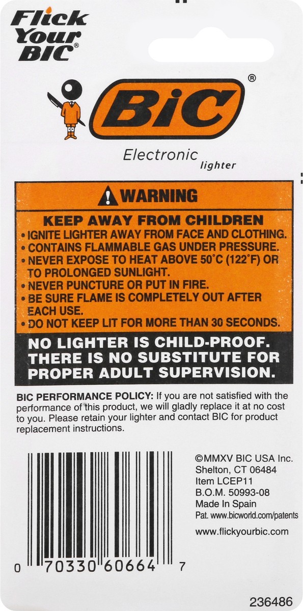 slide 9 of 9, BIC Electronic Lighter 1 ea, 1 ct