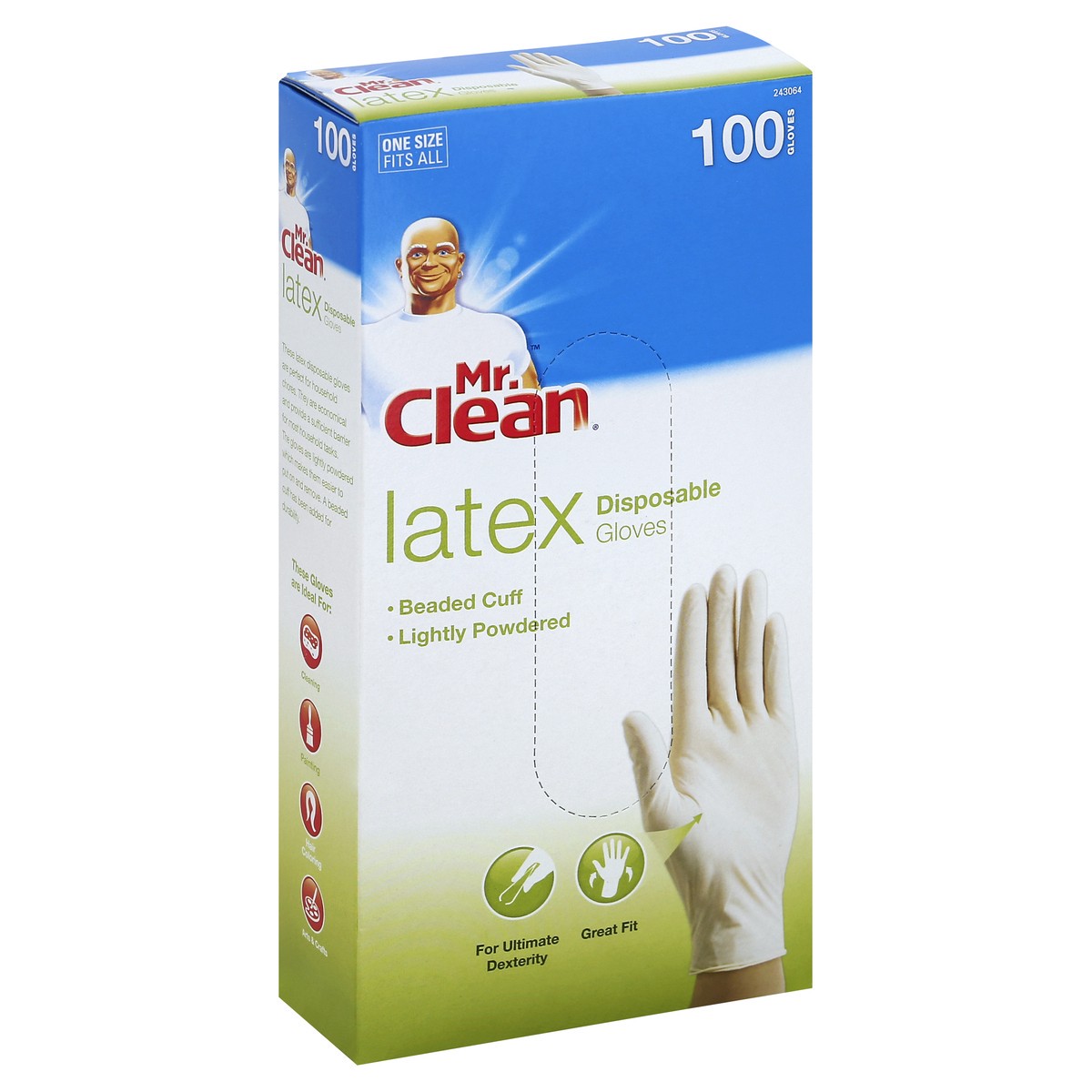 slide 3 of 6, Mr. Clean Gloves 100 ea, 100 ct