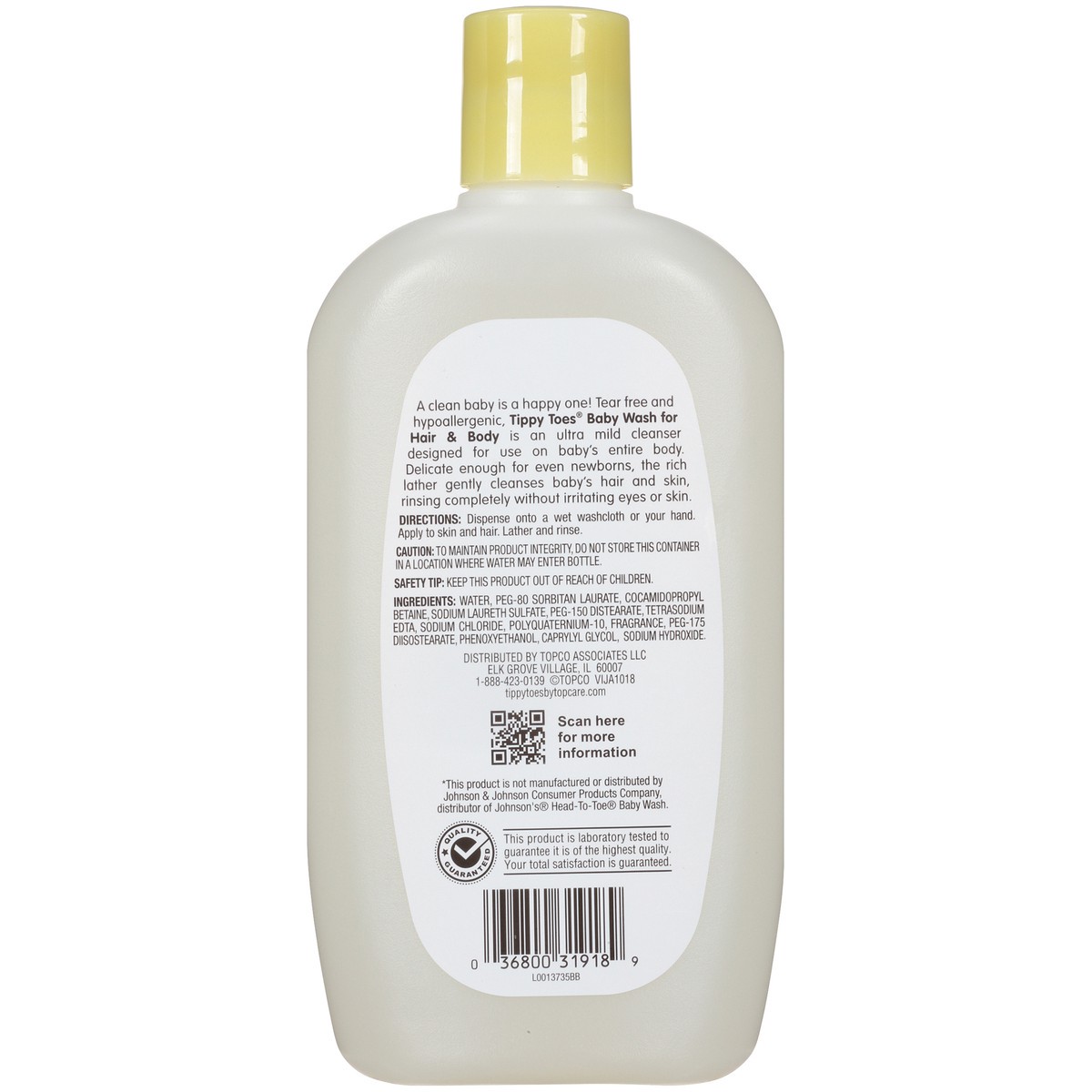 slide 6 of 9, Tippy Toes Baby Wash For Hair & Body, 15 fl oz