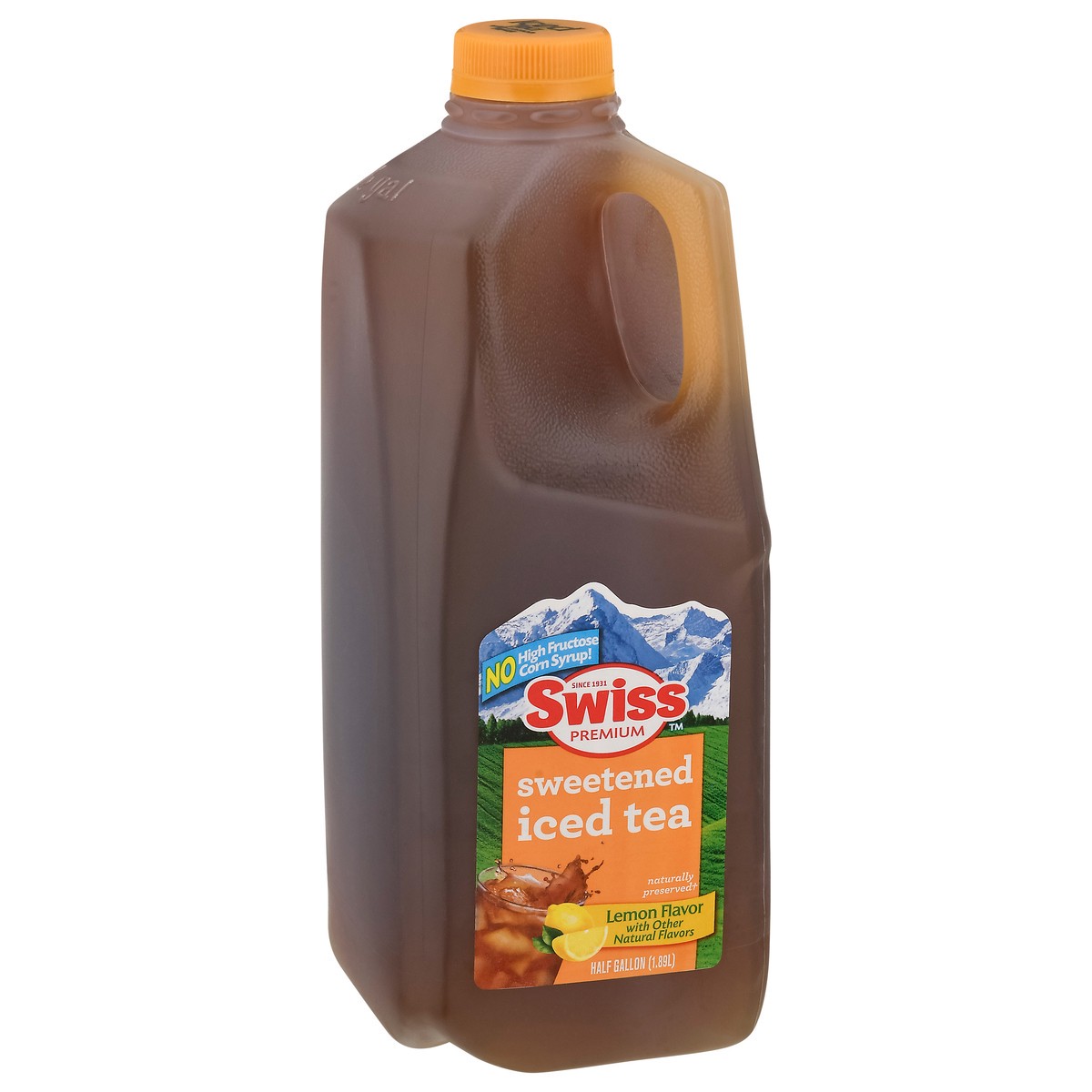 slide 7 of 13, Swiss Premium Sweetened Lemon Flavor Iced Tea - 1/2 gal, 1/2 gal