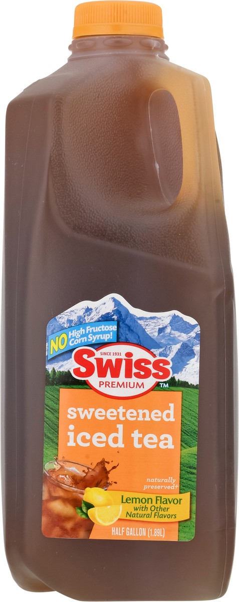 slide 3 of 13, Swiss Premium Sweetened Lemon Flavor Iced Tea - 1/2 gal, 1/2 gal