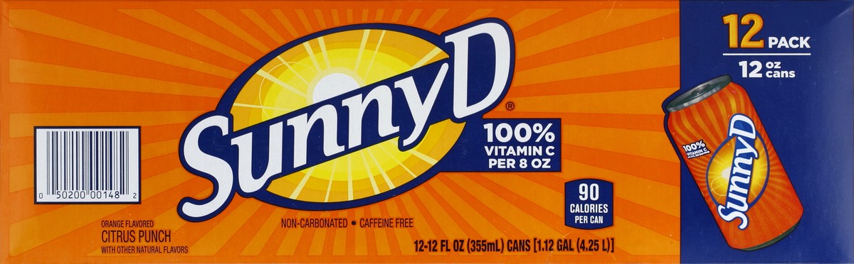 slide 6 of 6, Sunny D Citrus Punch 12 ea, 12 ct; 12 fl oz