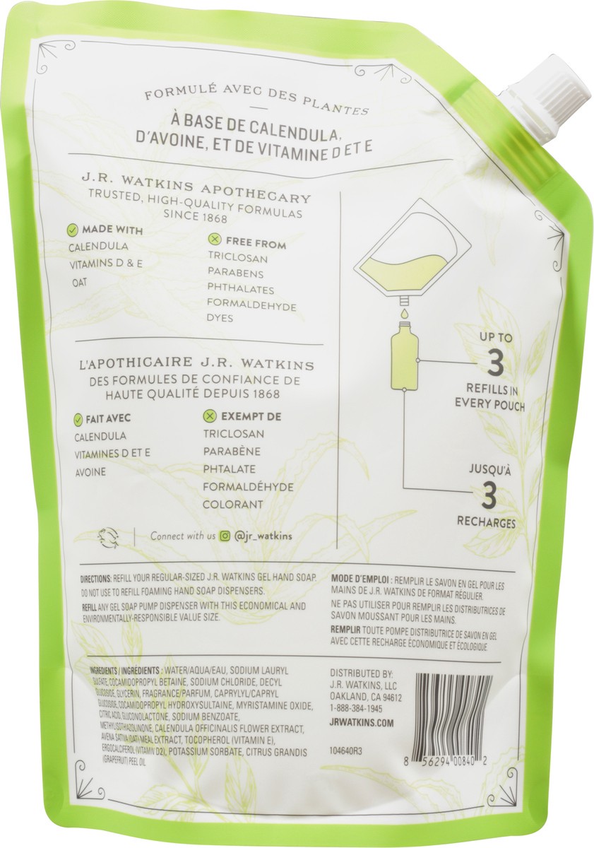 slide 2 of 10, J.R. Watkins Aloe/Green Tea Hand Soap Refill 34 fl oz, 34 fl oz
