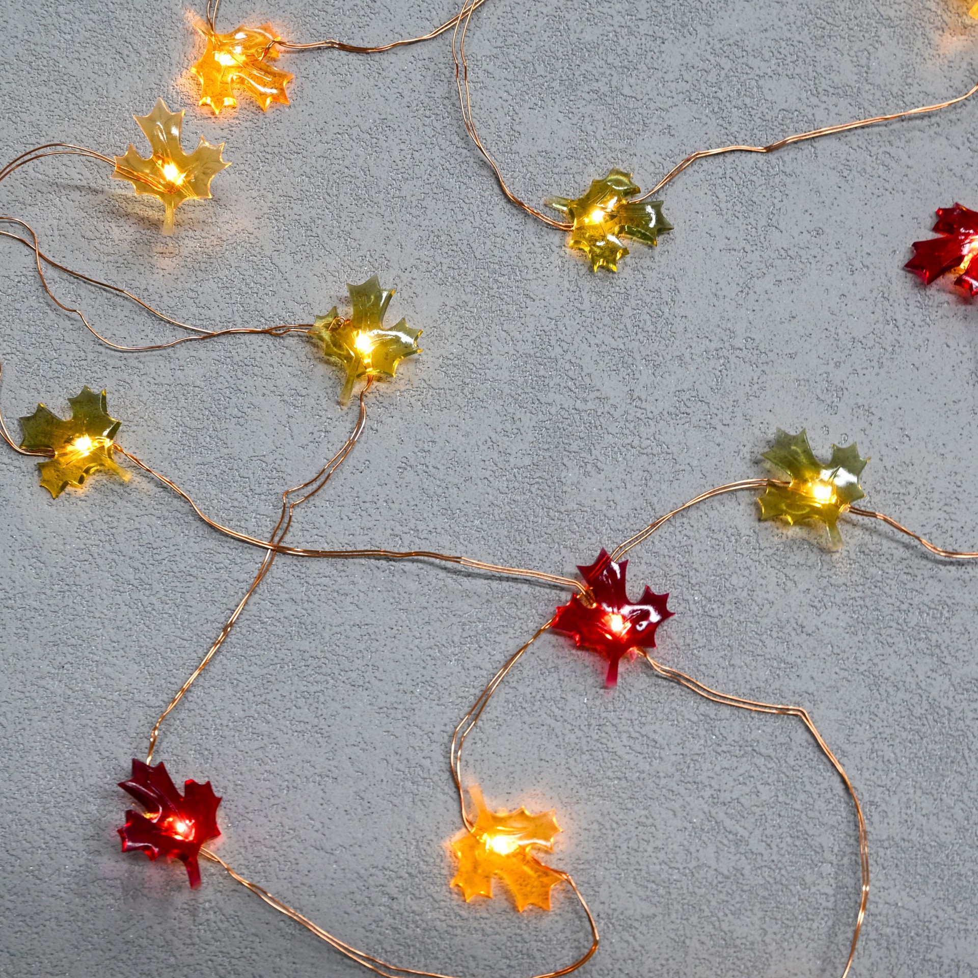 slide 4 of 4, 18ct. Warm White Led Maple Leaf Icon String Lights By Ashland, 18 ct