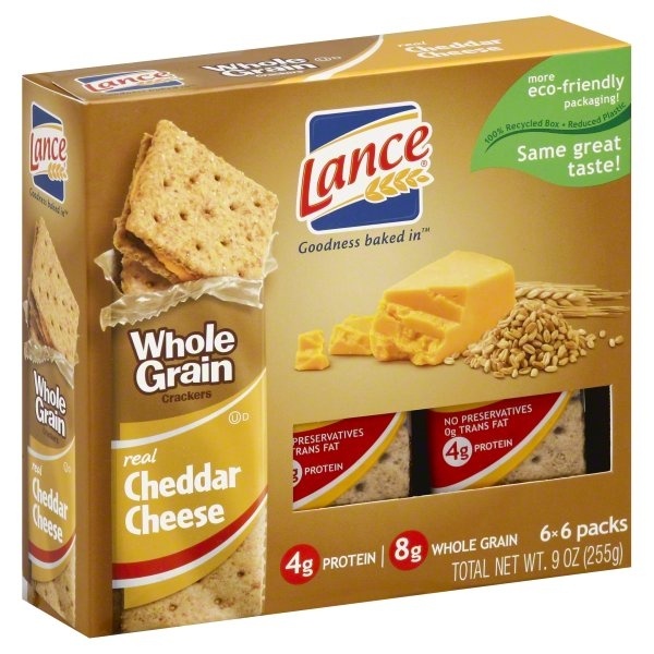 slide 1 of 4, Lance Crackers 6 ea, 6 ct; 9 oz
