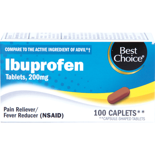 slide 1 of 1, Best Choice Ibuprofen Cablets, 100 ct; 200 mg