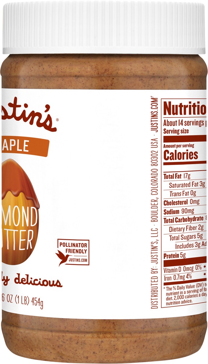 slide 4 of 10, Justin's Maple Almond Butter, 16 oz