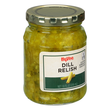 slide 1 of 1, Hy-Vee Relish, Dill, 10 oz