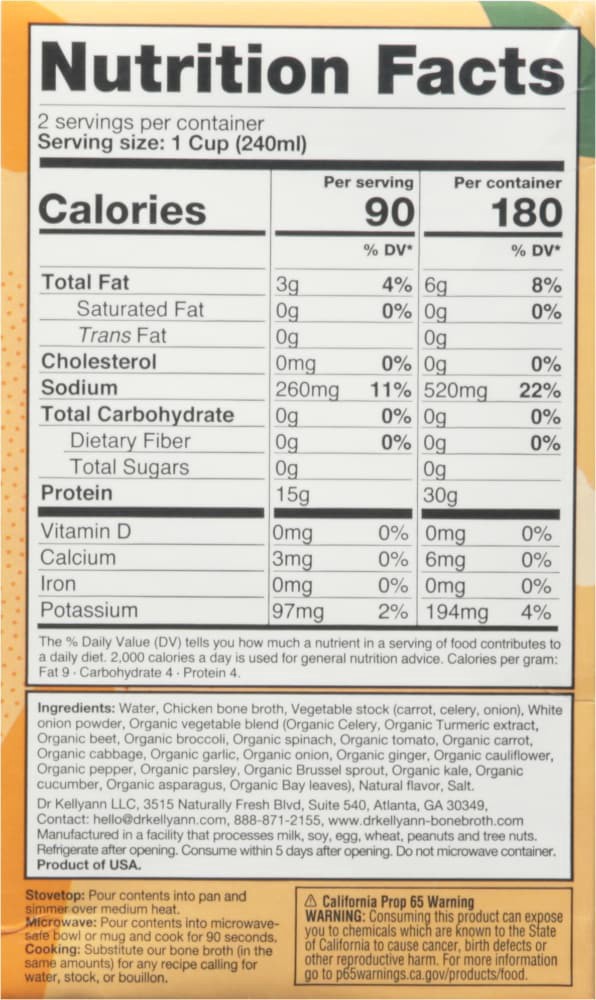 slide 3 of 4, Dr. Kellyann Drkly Broth Bone Chicken, 1 ct