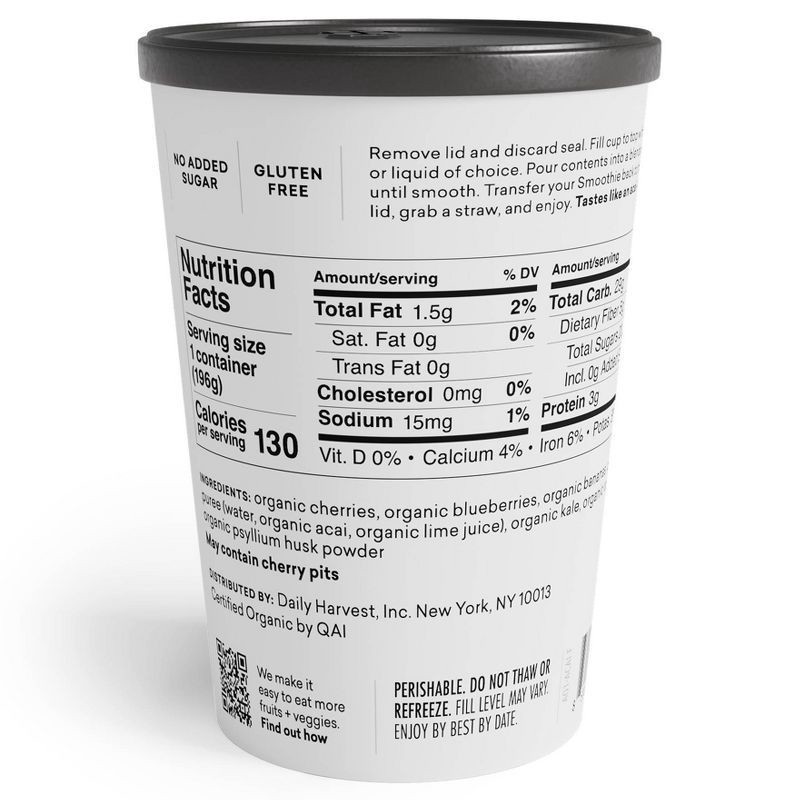 slide 6 of 8, Daily Harvest Acai + Cherry Smoothie 6.9 oz, 6.9 oz