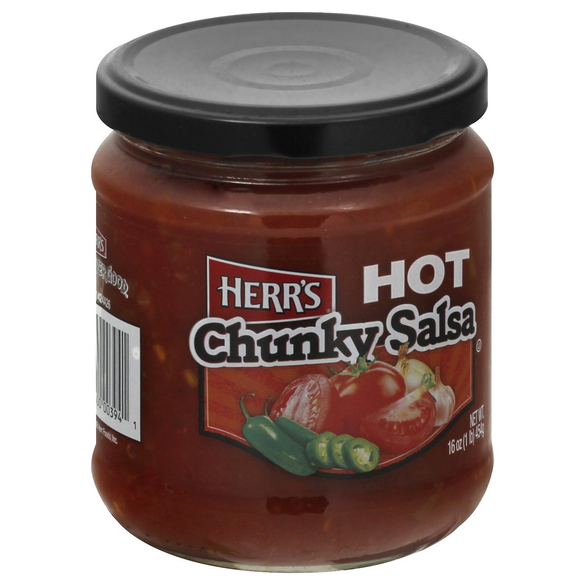 slide 8 of 12, Herr's Hot Chunky Salsa 16 oz, 16 oz