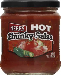 Herr's Hot Chunky Salsa 16 oz