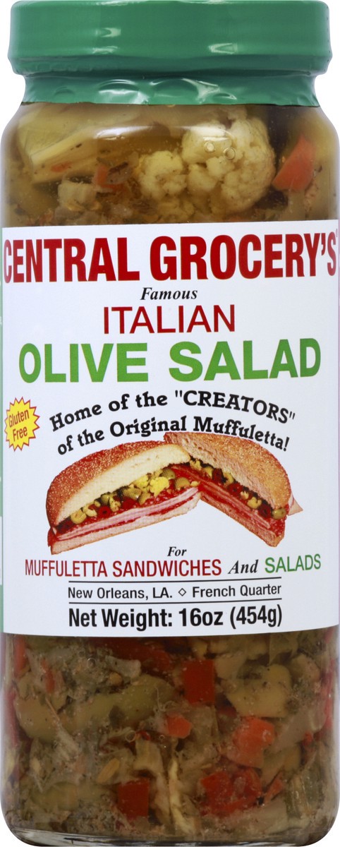 slide 3 of 10, Central Grocery's Olive Salad 16 oz, 16 oz