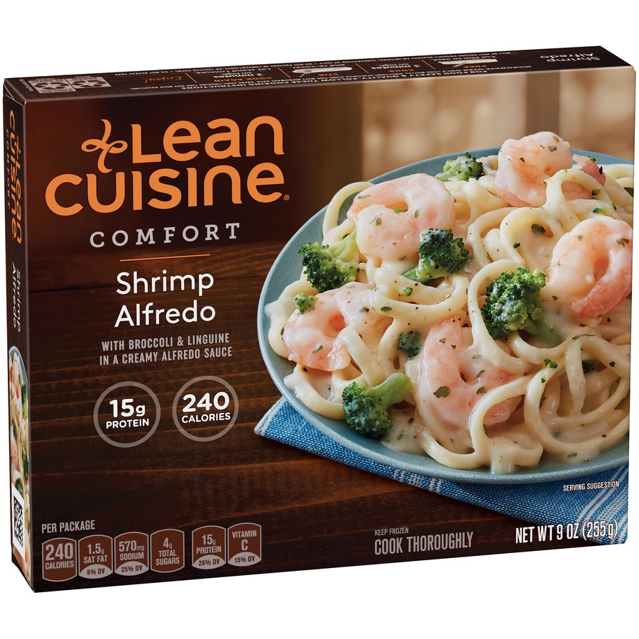 slide 2 of 8, Lean Cuisine Shrimp Alfredo, 9 oz