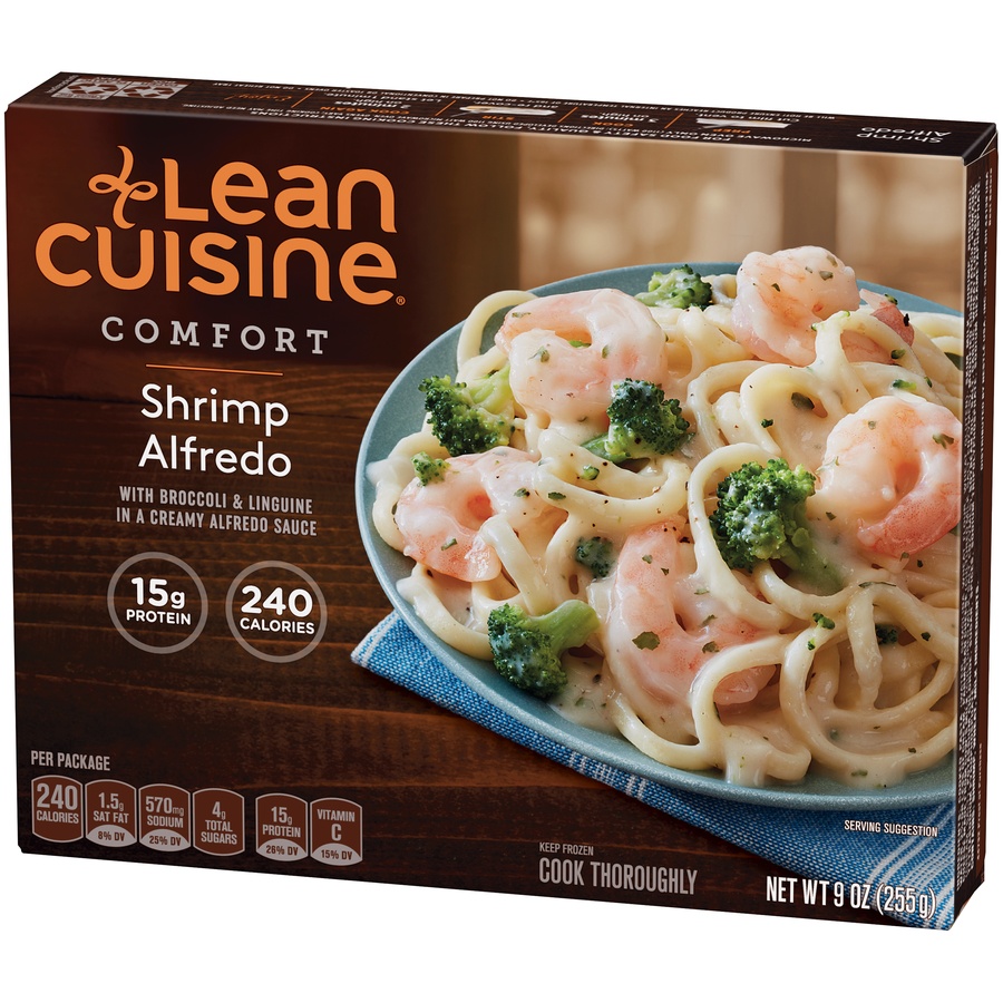 slide 3 of 8, Lean Cuisine Shrimp Alfredo, 9 oz