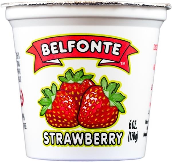 slide 1 of 1, Belfonte Strawberry Yogurt, 6 oz