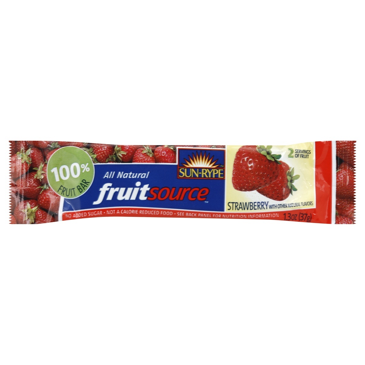 slide 1 of 5, SunRype FruitSource Strawberry Fruit Bar , 1.3 oz