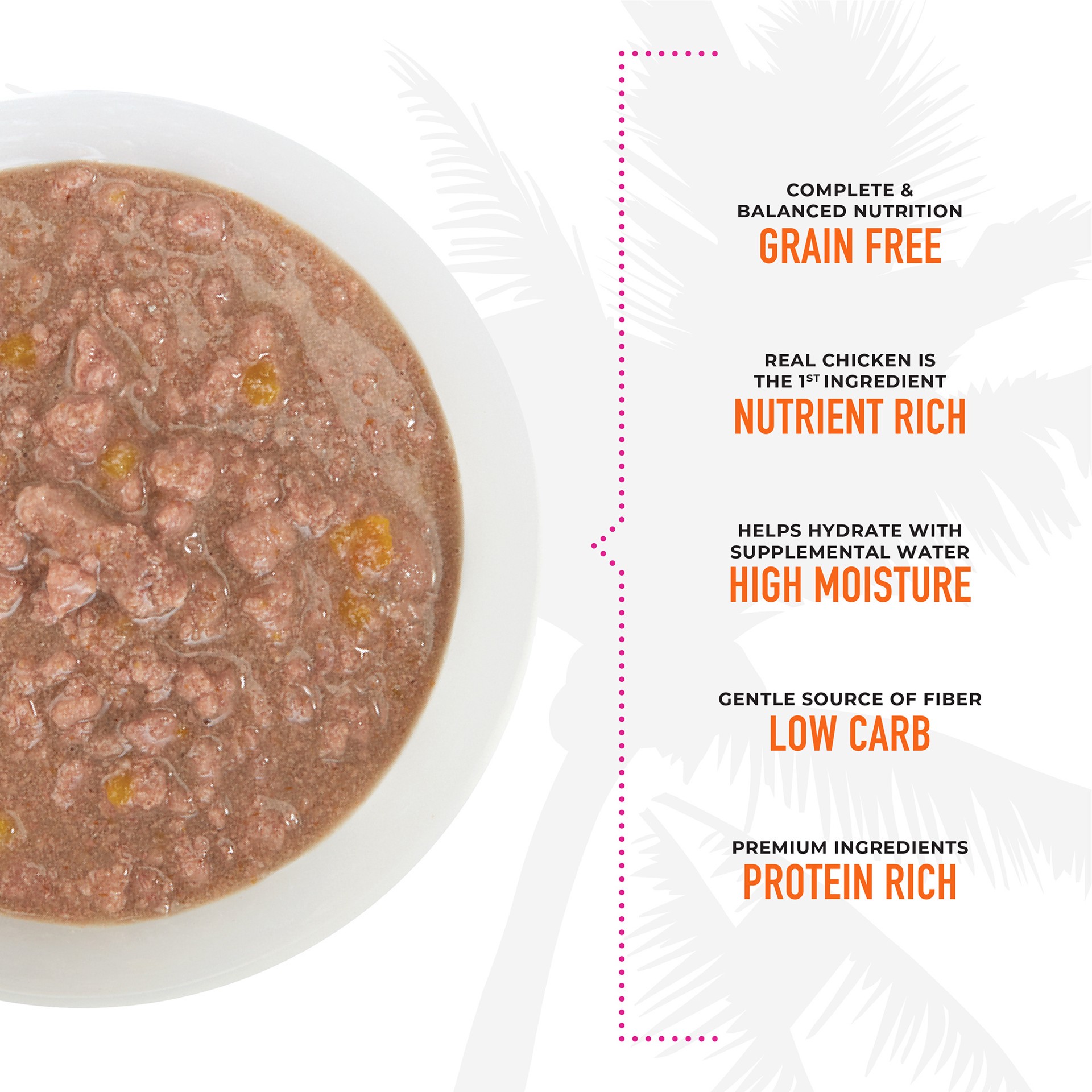 slide 3 of 8, Tiki Cat Aloha Friends Wet Cat Food, Chicken & Pumpkin, 2.5 oz. Pouch, 2.5 oz