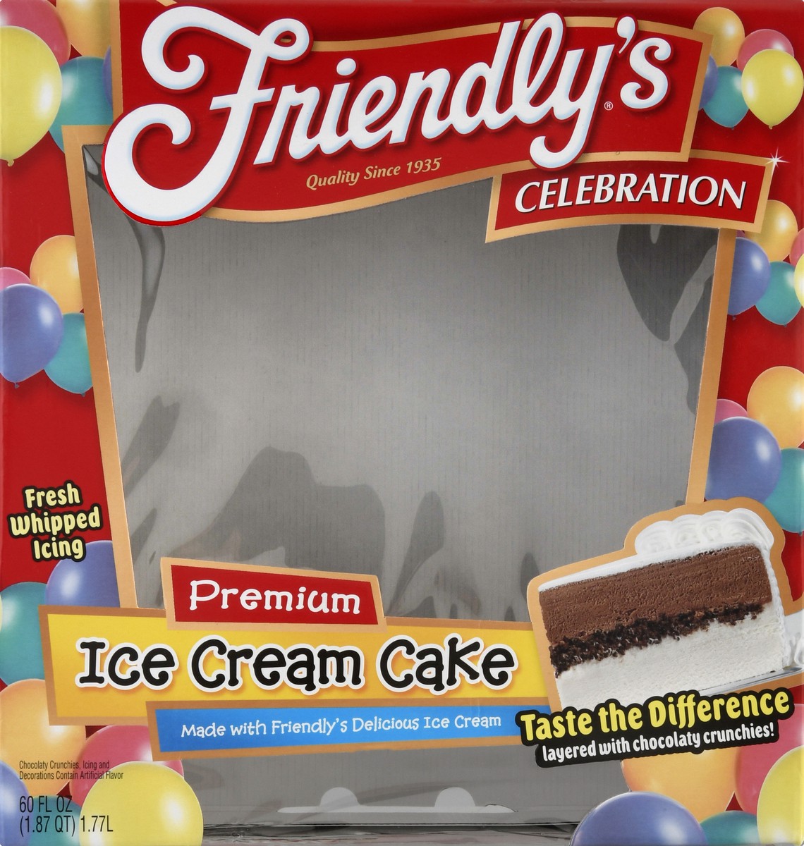 slide 5 of 6, Friendly's Friendlys Ice Cream Cake Pink, 60 fl oz