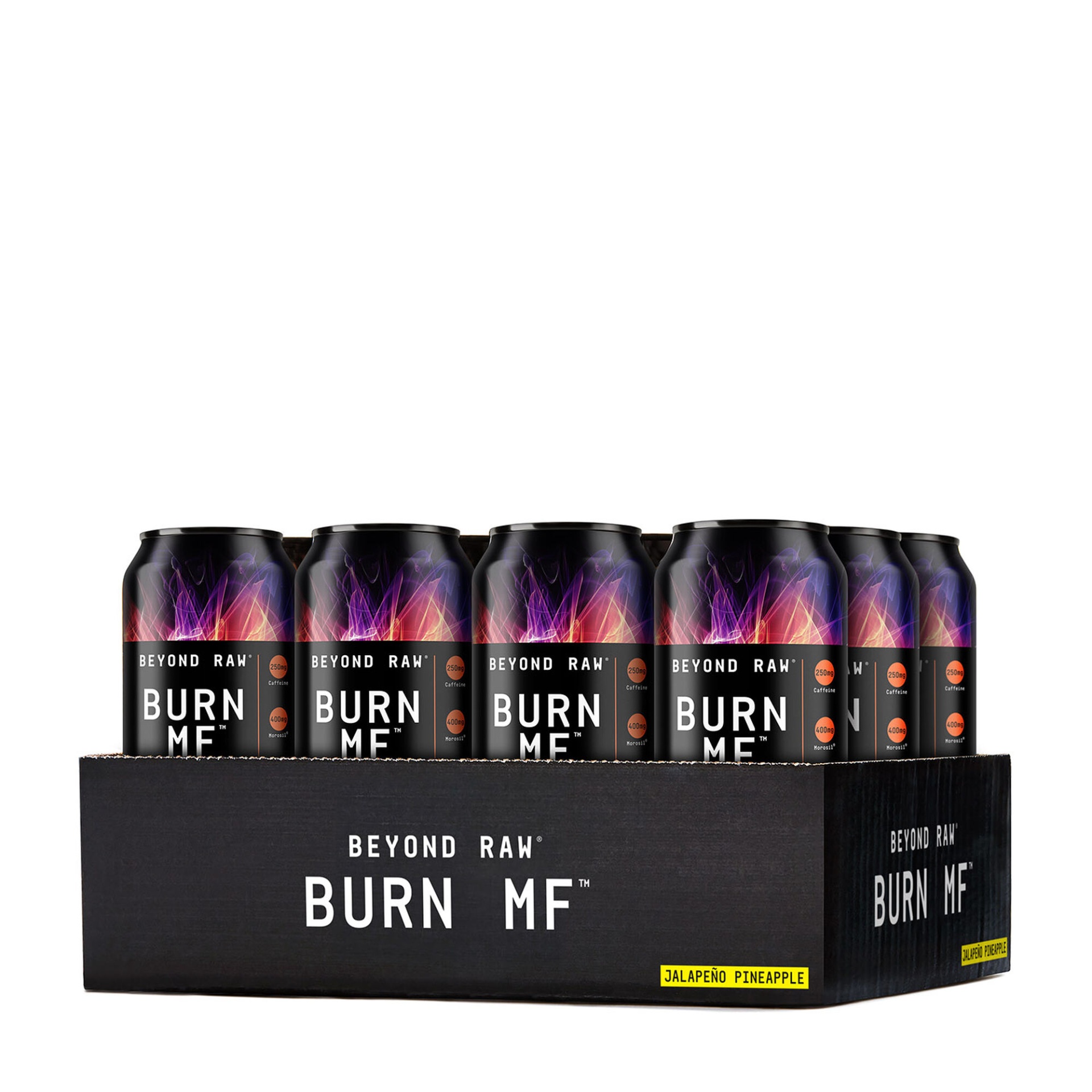 slide 1 of 1, Beyond Raw Burn MF On-The-Go Metabolic Activator - Jalapeno Pineapple, 12 ct