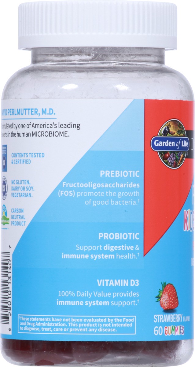 slide 5 of 9, Garden of Life Dr. Formulated Strawberry Flavor Probiotics Kids 5 Billion 60 Gummies, 60 ct