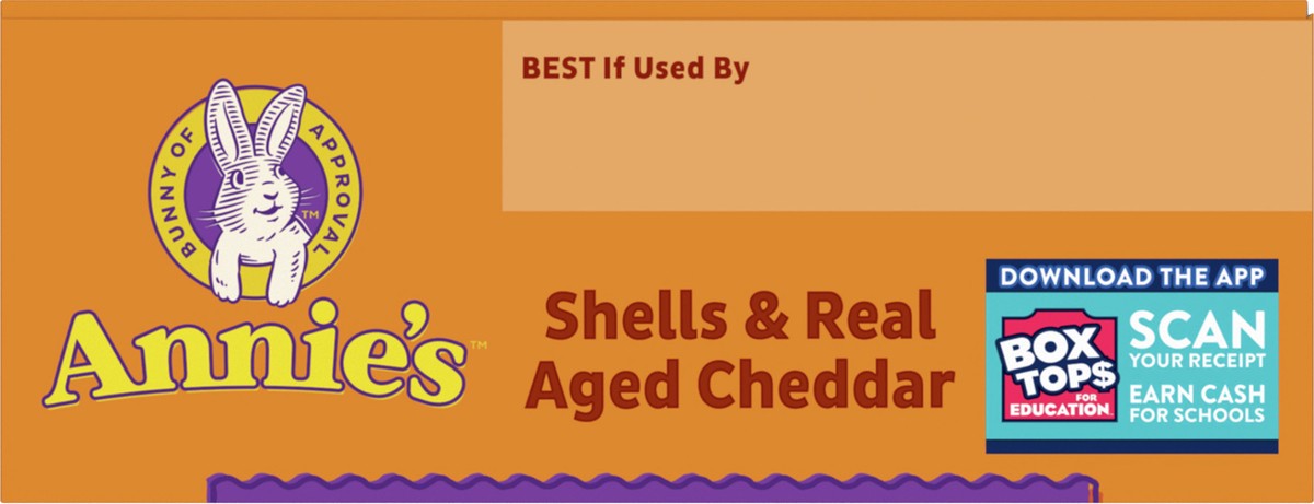 slide 3 of 8, Annie's Shells and Real Aged Cheddar, Made with Organic Pasta and Real Cheese, 6 oz, 6 oz