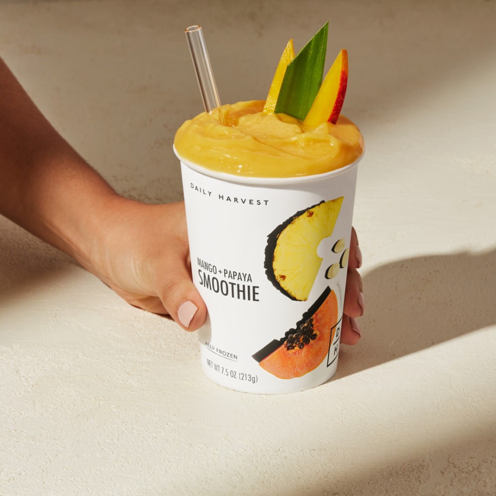 slide 2 of 6, Daily Harvest Mango + Papaya Smoothie - 7.5 oz, 7.5 oz