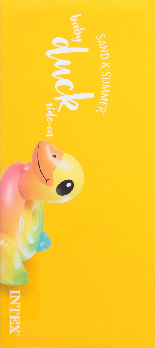 slide 7 of 11, Intex Sand & Summer Baby Duck Ride-On Pool Float 1 ea, 1 ct