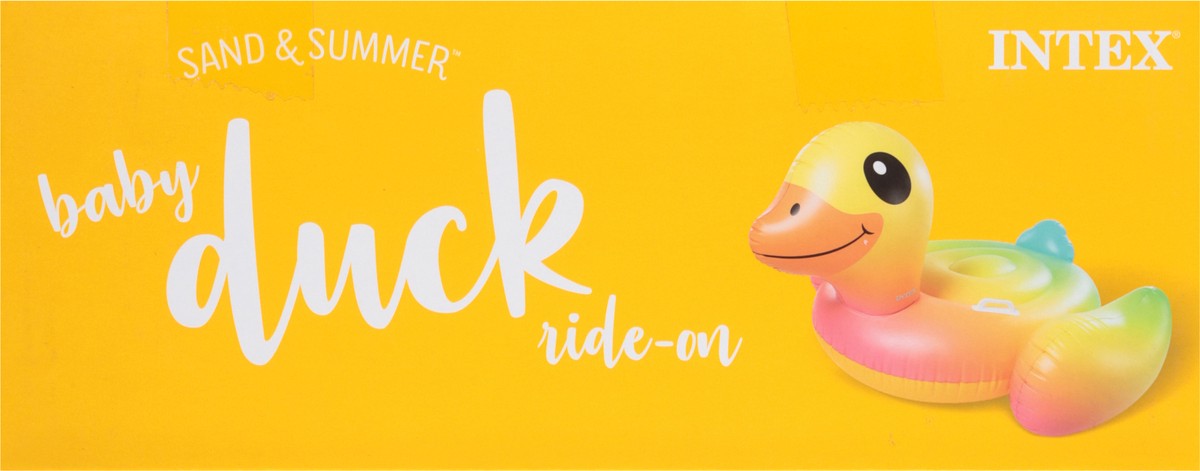 slide 11 of 11, Intex Sand & Summer Baby Duck Ride-On Pool Float 1 ea, 1 ct
