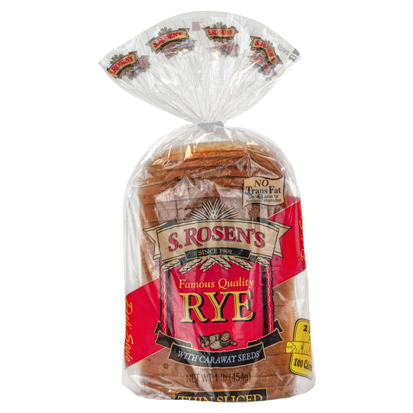 slide 1 of 1, S. Rosen's Rye with Caraway Seeds Bread, 16 oz