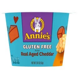Annie's Real Aged Cheddar Microwave Mac & Cheese with Gluten Free Pasta, 2.01 OZ Cup