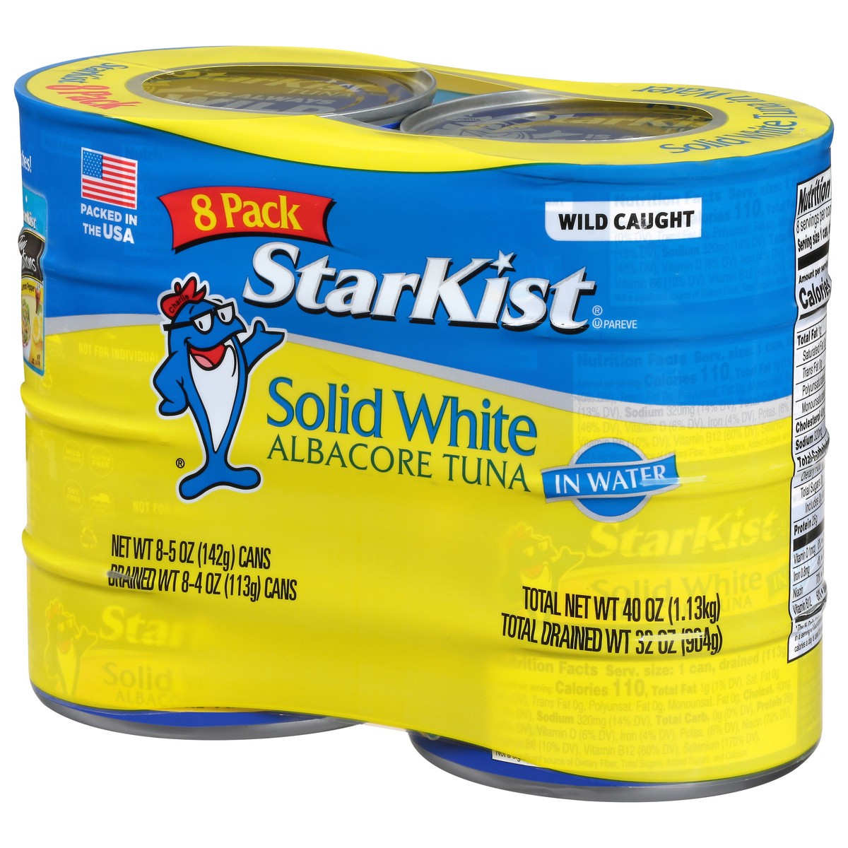 slide 8 of 11, StarKist Solid White Albacore Tuna in Water 8 - 5 oz Cans, 8 ct; 5 oz