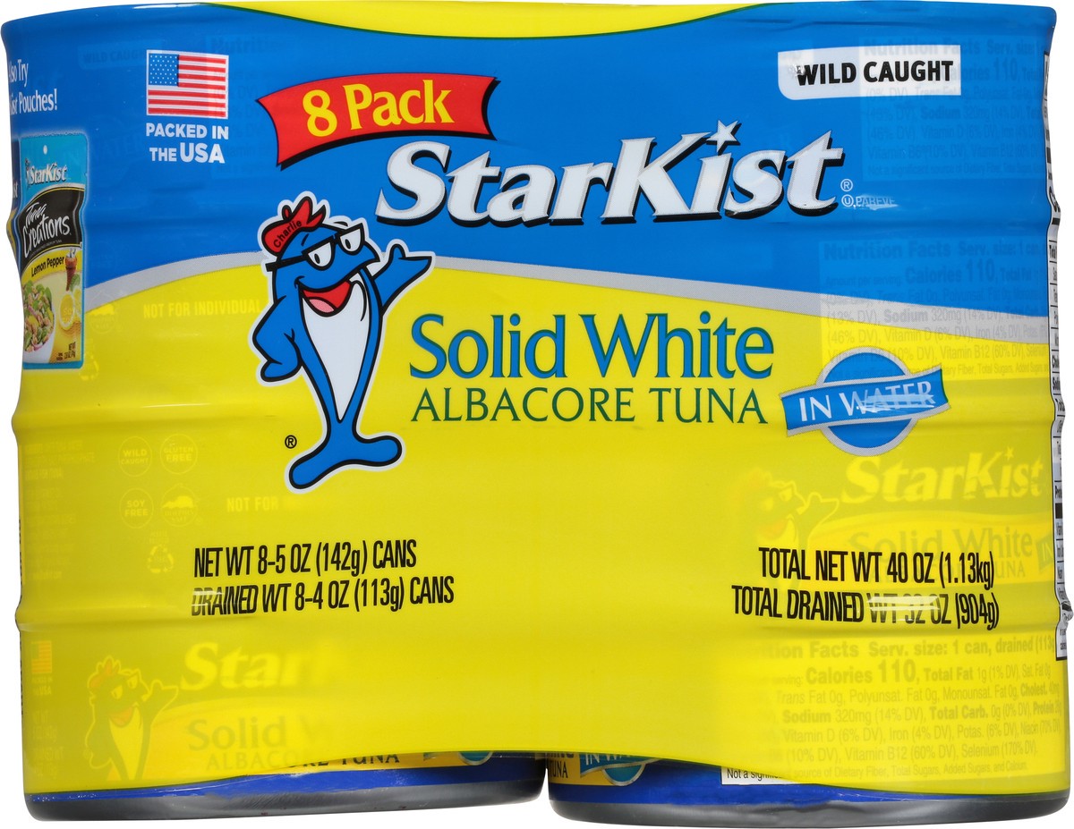 slide 11 of 11, StarKist Solid White Albacore Tuna in Water 8 - 5 oz Cans, 8 ct; 5 oz